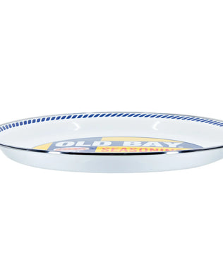 OB01 - Old Bay Large Tray - Golden Rabbit Enamelware