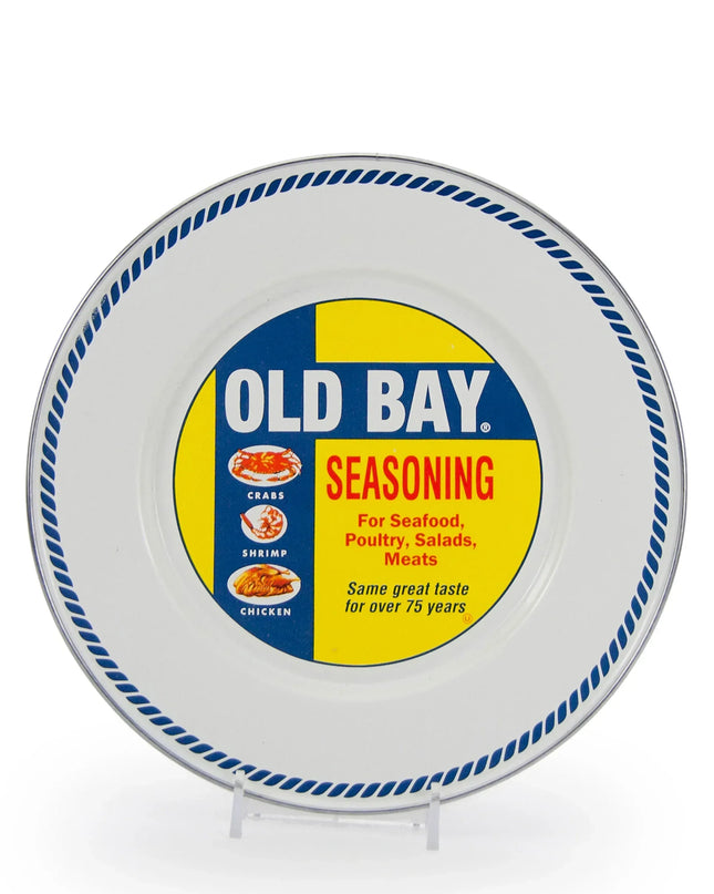 OB11S4 - Old Bay Sandwich Plates - Set of 4 - Golden Rabbit Enamelware
