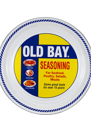 OB21 - Old Bay Medium Tray - Golden Rabbit Enamelware
