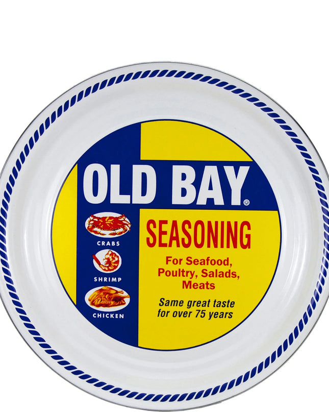 OB21 - Old Bay Medium Tray - Golden Rabbit Enamelware