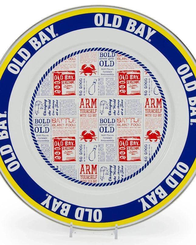 OB26S2 - Old Bay Chargers - Set of 2 - Golden Rabbit Enamelware
