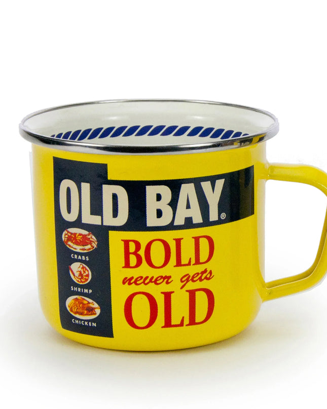 OB28S4 - Old Bay 24 oz Grande Mugs - Set of 4 - Golden Rabbit Enamelware