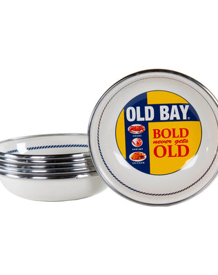 OB59S6 - Old Bay Tasting Dishes - Set of 6 - Golden Rabbit Enamelware