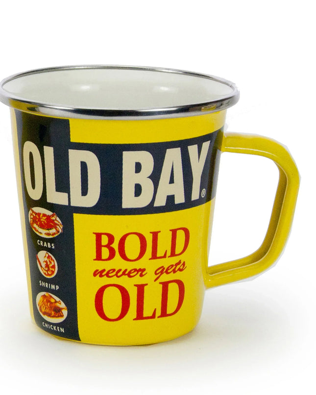 OB66S4 - Old Bay 16 oz Latte Mugs - Set of 4 - Golden Rabbit Enamelware