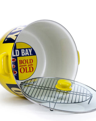 OB75 - Old Bay 18 Qt Stock Pot - Golden Rabbit Enamelware