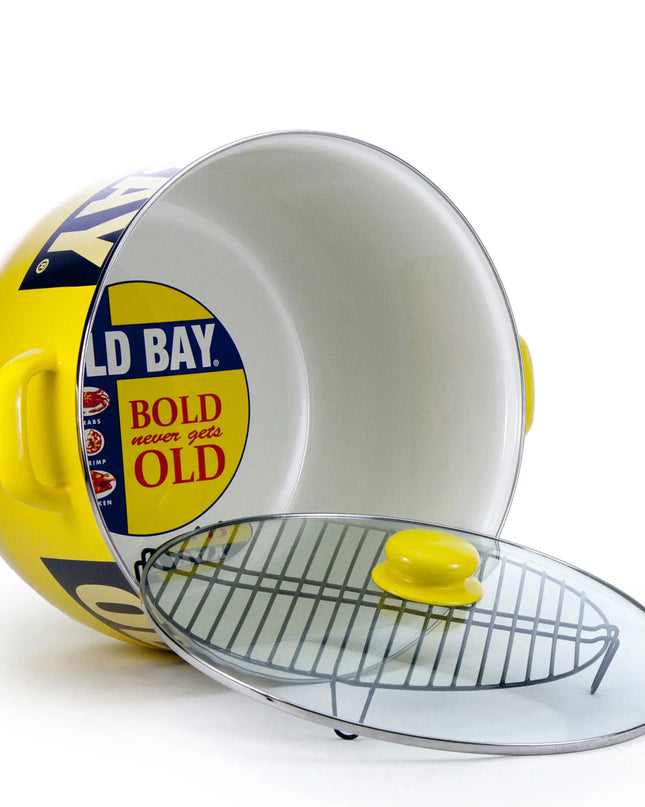 OB75 - Old Bay 18 Qt Stock Pot - Golden Rabbit Enamelware