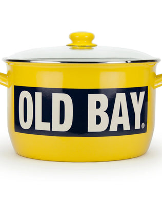OB75 - Old Bay 18 Qt Stock Pot - Golden Rabbit Enamelware