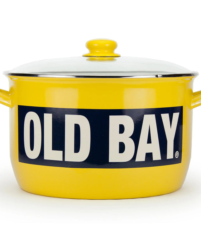 OB75 - Old Bay 18 Qt Stock Pot - Golden Rabbit Enamelware
