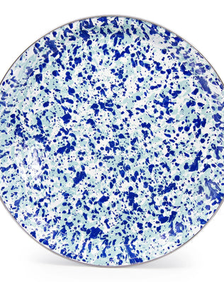OC01 - Ocean Swirl Large Tray - Golden Rabbit Enamelware