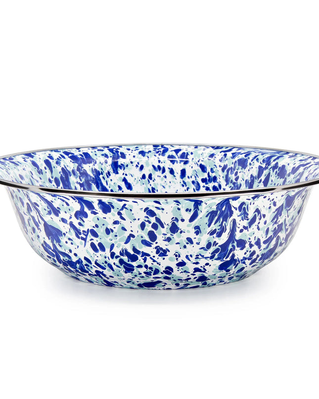 OC03 - Ocean Swirl Serving Bowl - Golden Rabbit Enamelware