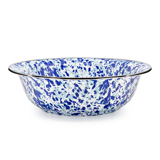 OC03 - Ocean Swirl Serving Bowl - Golden Rabbit Enamelware