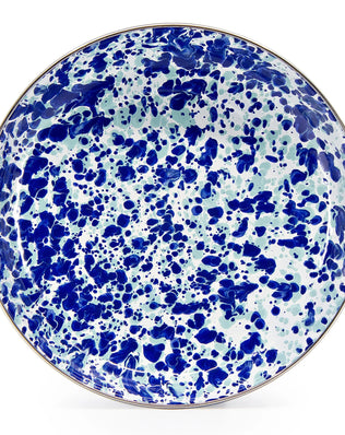 OC04S4 - Ocean Swirl Pasta Plates - Set of 4 - Golden Rabbit Enamelware