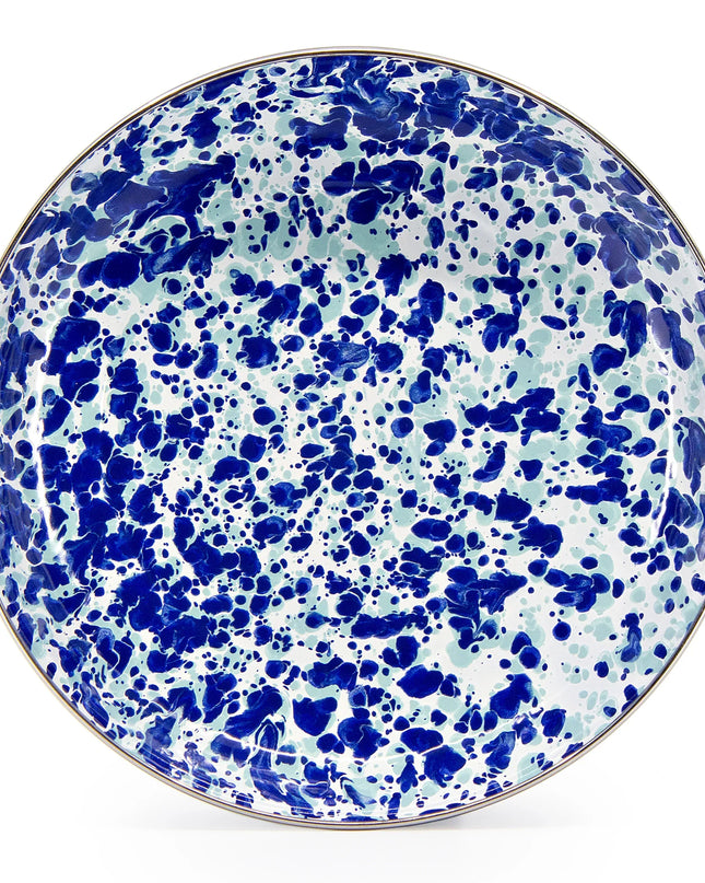 OC04S4 - Ocean Swirl Pasta Plates - Set of 4 - Golden Rabbit Enamelware
