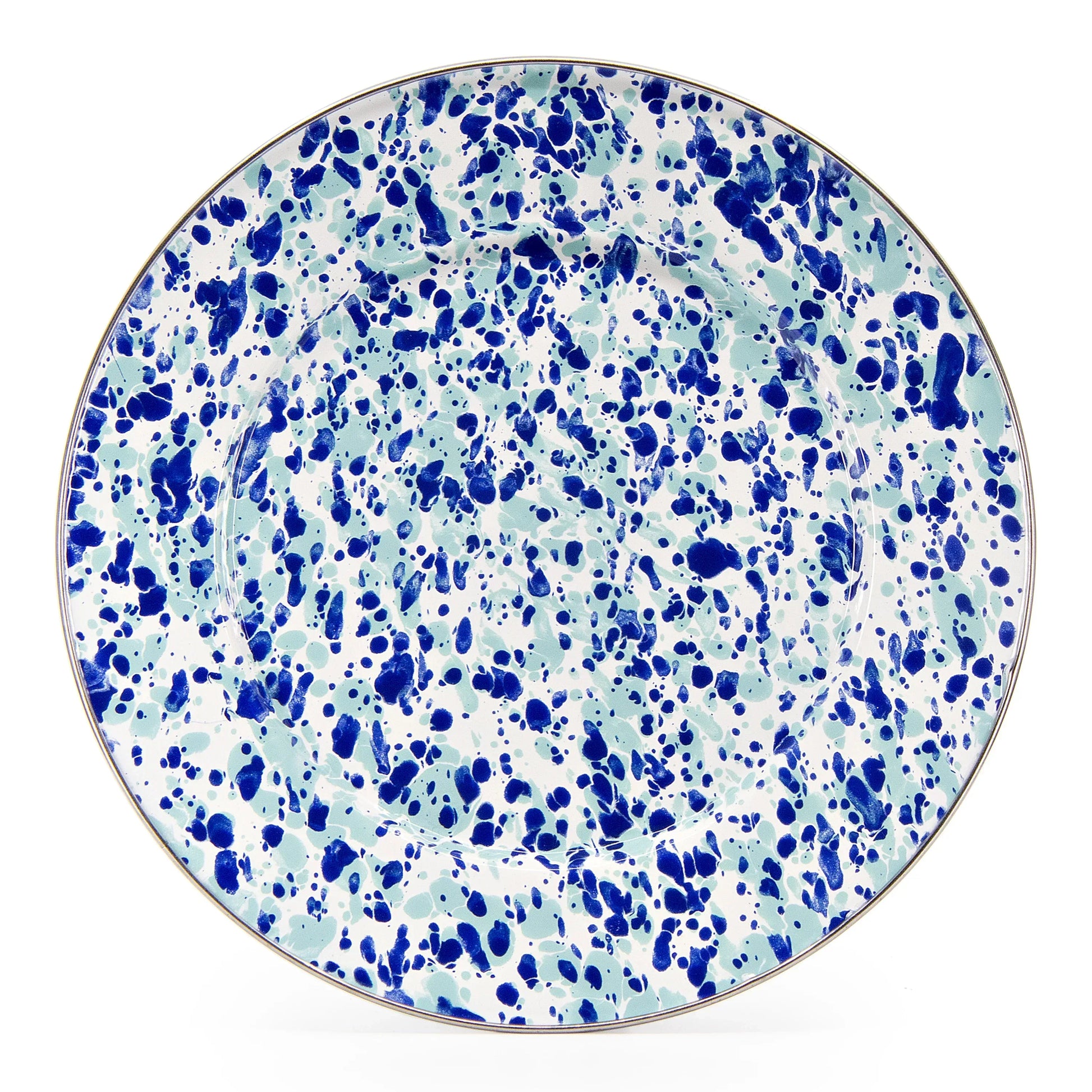 OC07S4 - Ocean Swirl Dinner Plates - Set of 4 - Golden Rabbit Enamelware