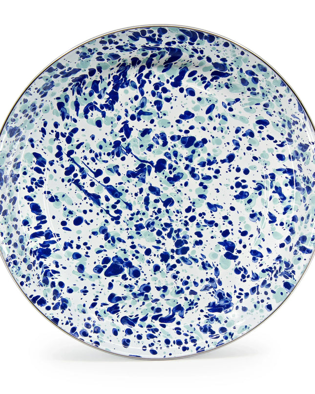 OC08 - Ocean Swirl Small Tray - Golden Rabbit Enamelware