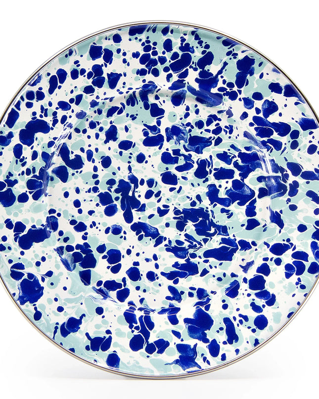 OC11S4 - Ocean Swirl Sandwich Plates - Set of 4 - Golden Rabbit Enamelware