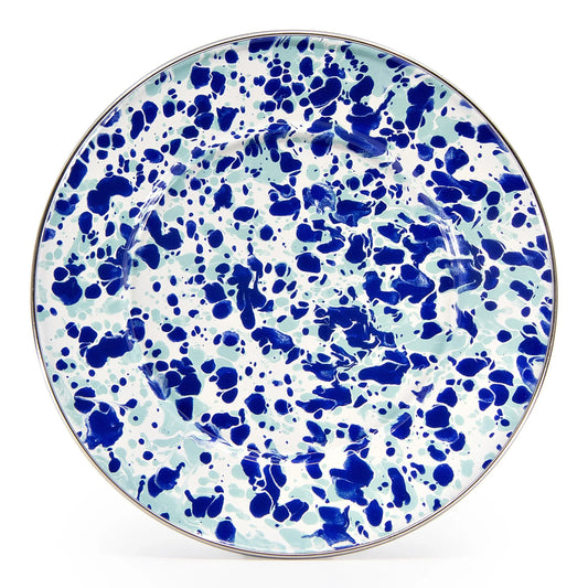 OC11S4 - Ocean Swirl Sandwich Plates - Set of 4 - Golden Rabbit Enamelware