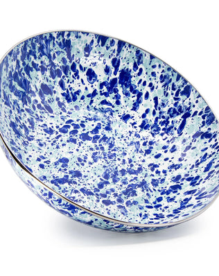 OC18 - Ocean Swirl Catering Bowl - Golden Rabbit Enamelware