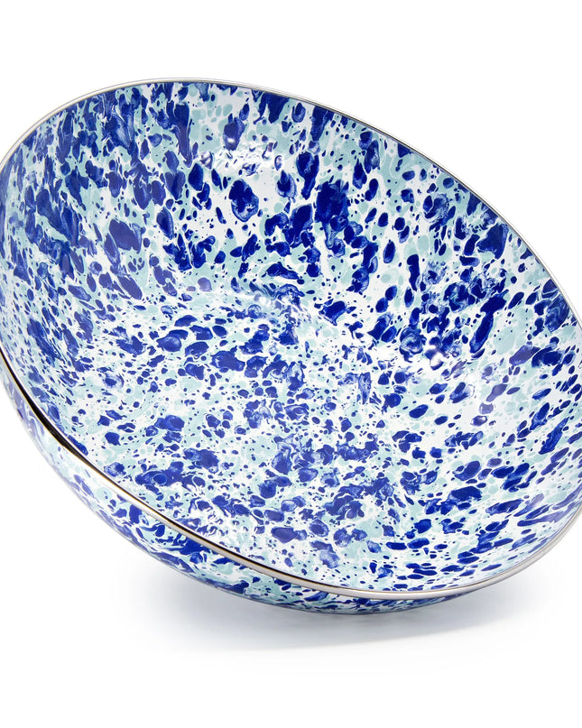 OC18 - Ocean Swirl Catering Bowl - Golden Rabbit Enamelware