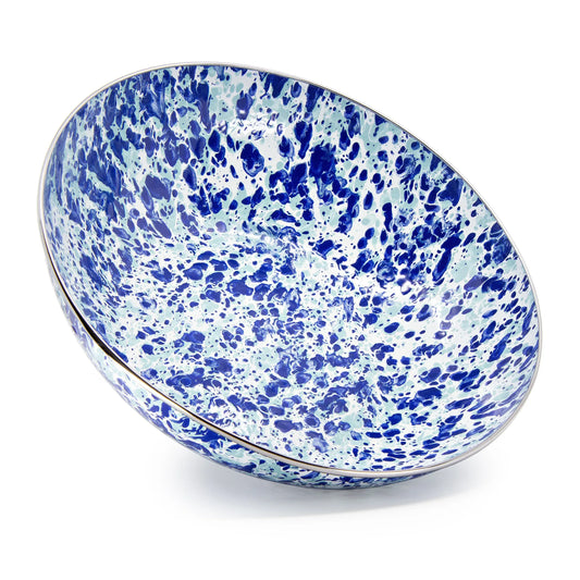 OC18 - Ocean Swirl Catering Bowl - Golden Rabbit Enamelware