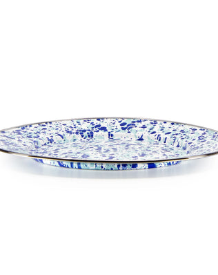 OC26S2 - Ocean Swirl Chargers - Set of 2 - Golden Rabbit Enamelware