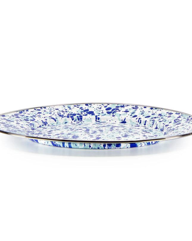 OC26S2 - Ocean Swirl Chargers - Set of 2 - Golden Rabbit Enamelware