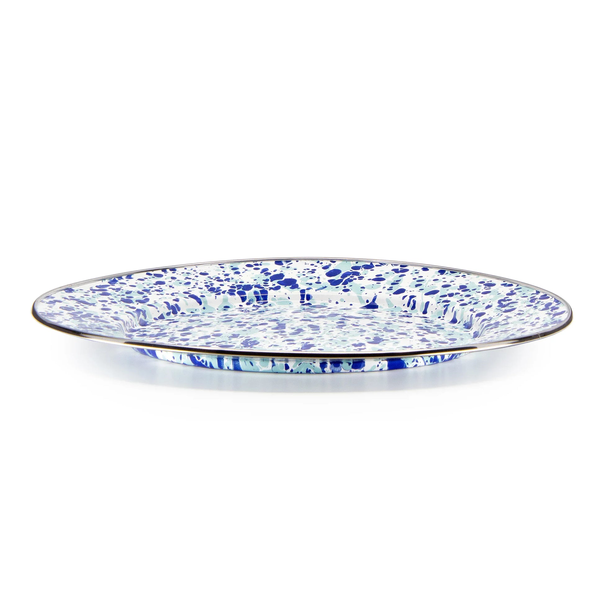 OC26S2 - Ocean Swirl Chargers - Set of 2 - Golden Rabbit Enamelware