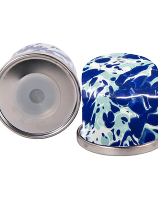 OC37 - Ocean Swirl Salt & Pepper - Golden Rabbit Enamelware