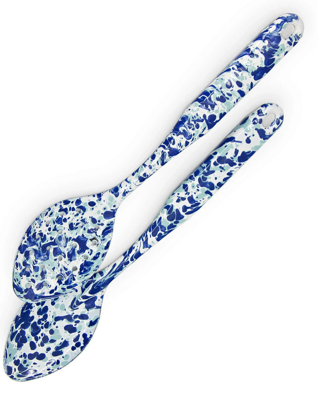 OC48 - Ocean Swirl Spoon Set - Golden Rabbit Enamelware