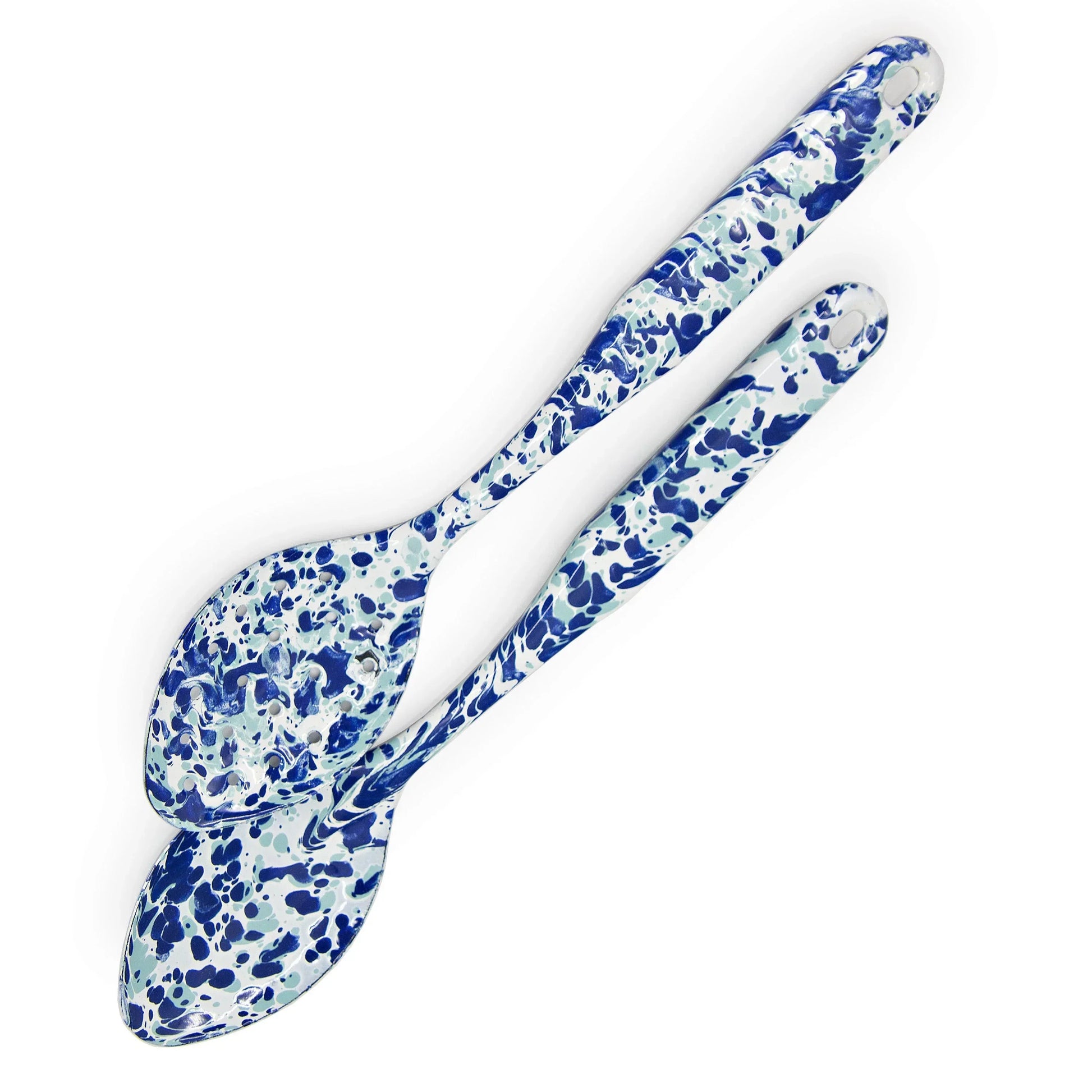 OC48 - Ocean Swirl Spoon Set - Golden Rabbit Enamelware