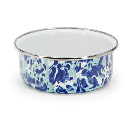 OC60S4 - Ocean Swirl 14oz Soup Bowls - Set of 4 - Golden Rabbit Enamelware