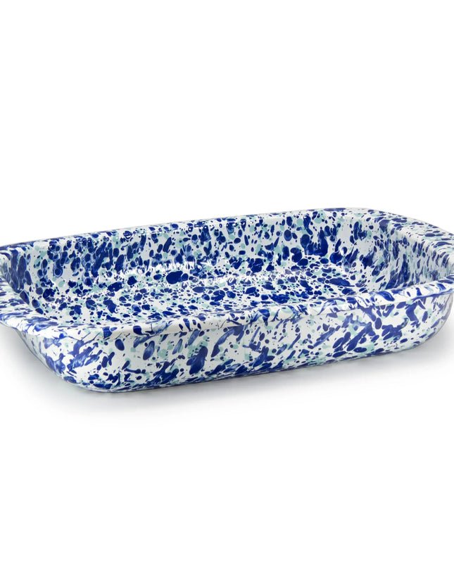 OC78 - Ocean Swirl Baking Pan - Golden Rabbit Enamelware