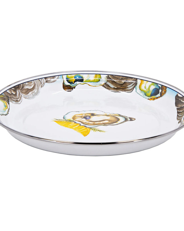OY08 - Oyster Small Tray - Golden Rabbit Enamelware