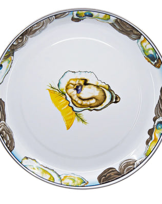 OY08 - Oyster Small Tray - Golden Rabbit Enamelware