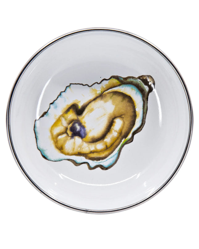 OY59S6 - Oyster Tasting Dishes - Set of 6 - Golden Rabbit Enamelware