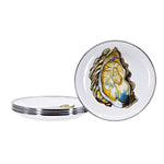 OY62S4 - Set of 4 Oyster Appetizer Plates - Image