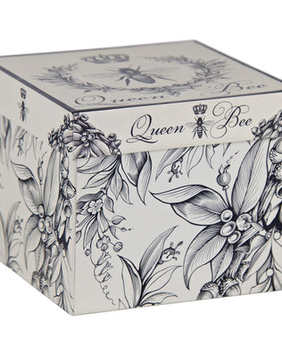 QB86 - Queen Bee 16 oz Latte Mug Gift Box - Golden Rabbit Enamelware