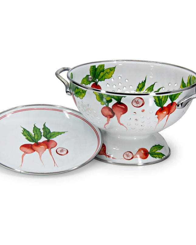 RA107 - Radish Colander Set - Golden Rabbit Enamelware