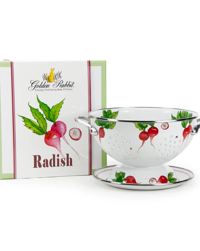 RA107 - Radish Colander Set - Golden Rabbit Enamelware