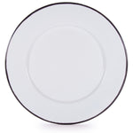 RBW91 - Rolled Black Rim Plate Set/4   AltImage2