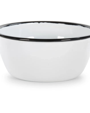 RBW93 - Black Rolled Rim Bowls - Set of 4 - Golden Rabbit Enamelware