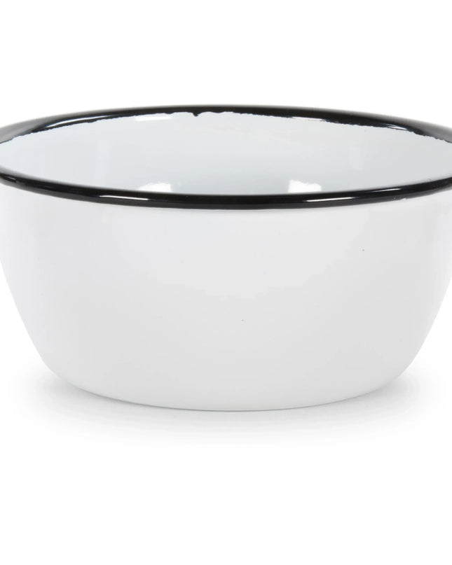 RBW93 - Black Rolled Rim Bowls - Set of 4 - Golden Rabbit Enamelware