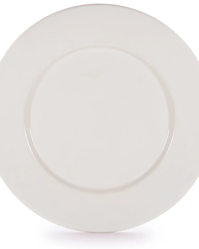 RCC91 - Cream Rolled Rim Plates- Set of 4 - Golden Rabbit Enamelware