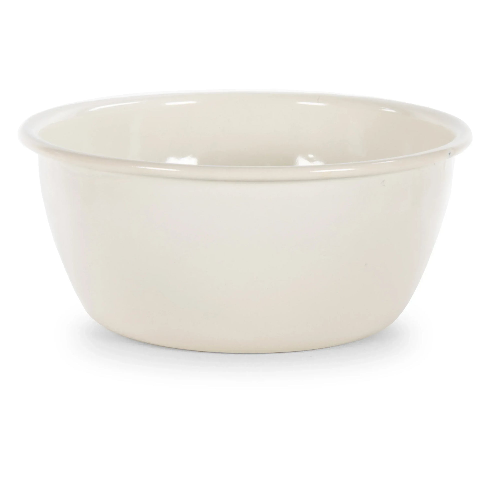 RCC93 - Cream Rolled Rim Bowls- Set of 4 - Golden Rabbit Enamelware