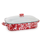 RD15 - Red Swirl Roasting Pan - Image