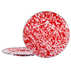 Set of 2 Red Swirl Chargers