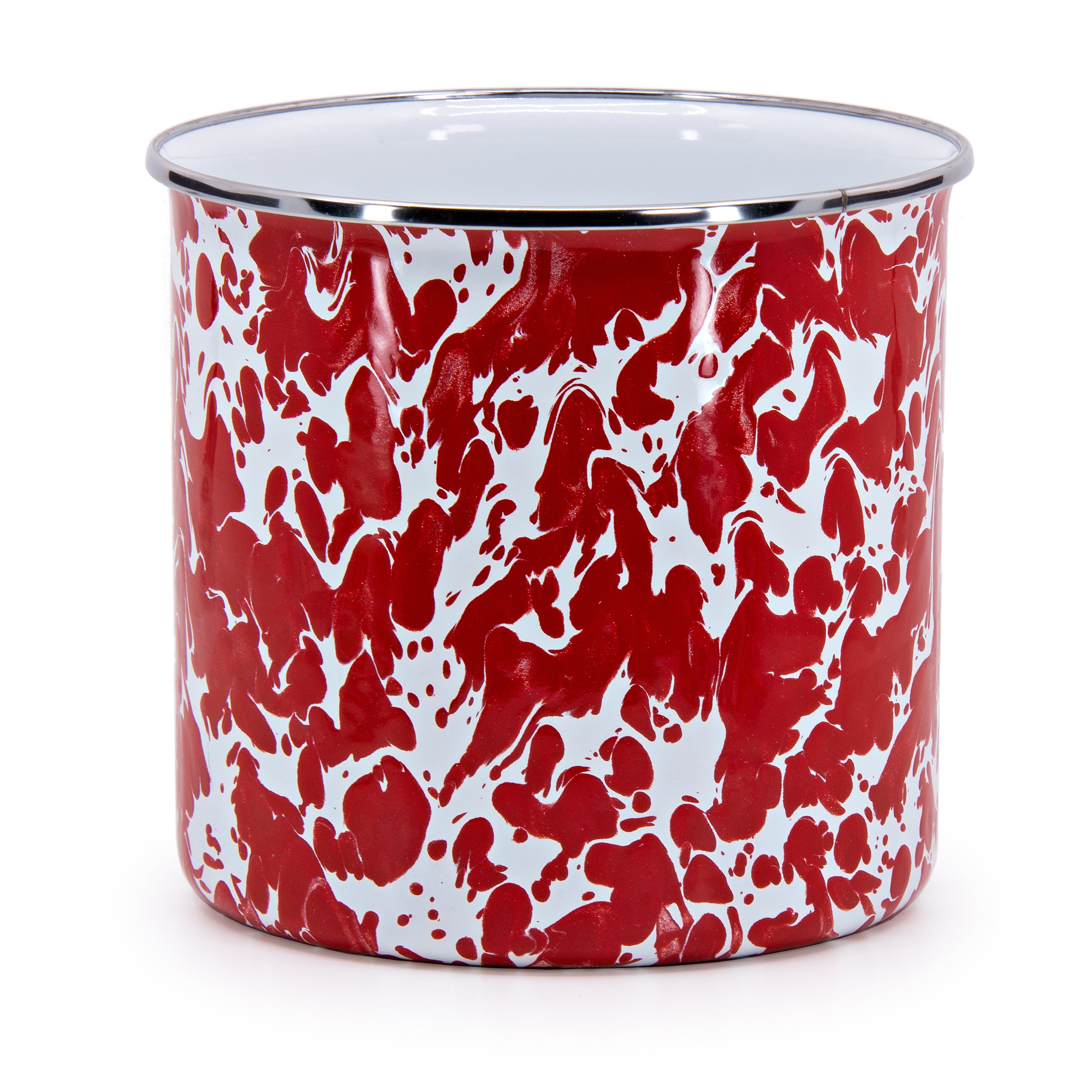 Golden Rabbit Enamelware - Solid Red Texture - Utensil Holder