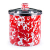 Red Swirl Canister