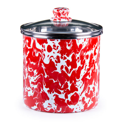 RD38 - Red Swirl Canister - Image