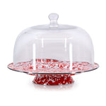 RD76 - Red Swirl Cake Plate - ImageAlt2